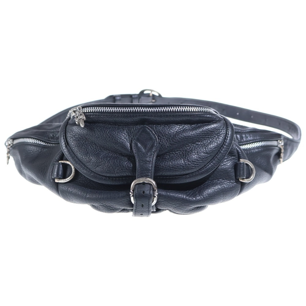 CHROME HEARTS(クロムハーツ) #1 SNAT PACK スナットパック ダガージップ ガンスリンガーベルト レザーウエストバッグ ブラック BCA378