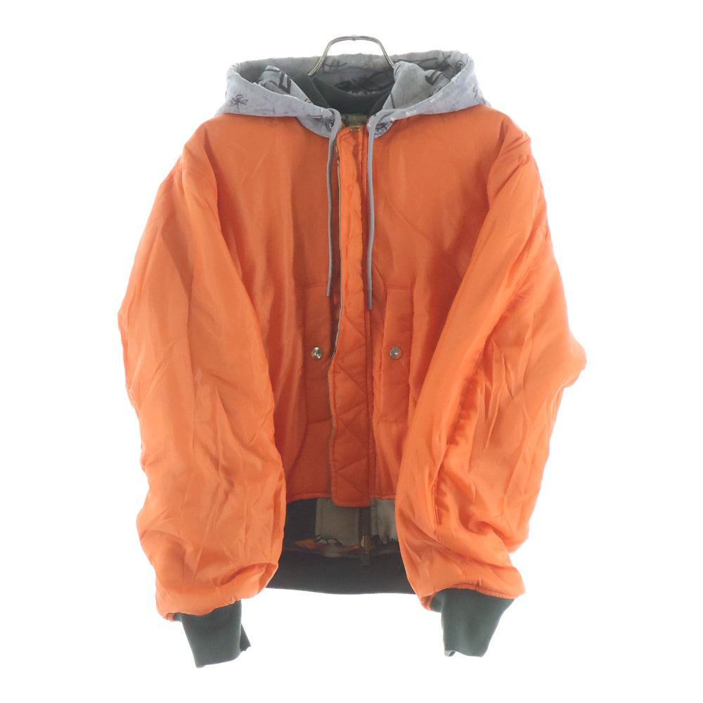 Mowalola(モワローラ) 25AW GRAFFITI BOMBER JACKET グラフィック ボンバージャケット カーキ