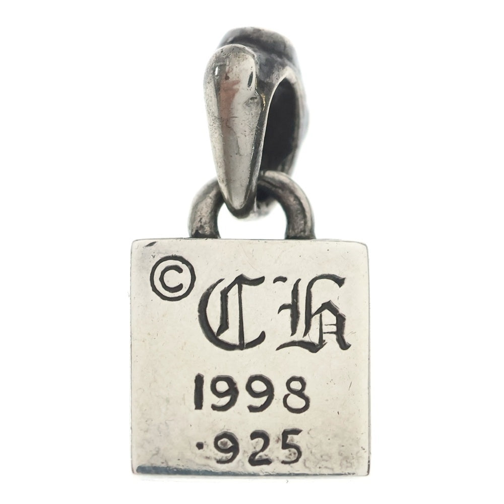 CHROME HEARTS(クロムハーツ) FRAMED CH PLUS A/1DIA フレームドCHプラス アフター1ダイヤ チャーム シルバーネックレストップ