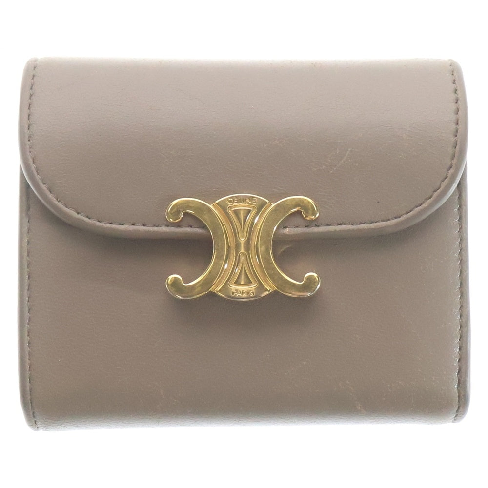 CELINE(セリーヌ) トリオンフ スモールフラップウォレット 三つ折り 