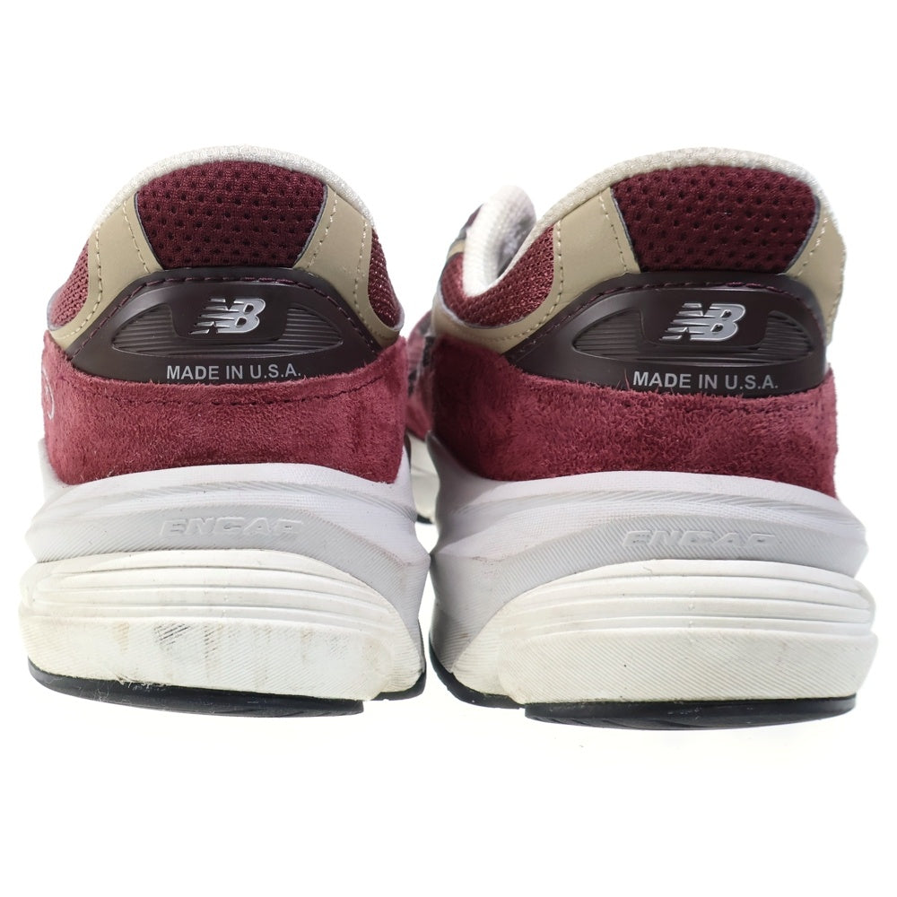 New Balance(ニューバランス) U990BT6 スエード ローカットスニーカー シューズ レッド US8.5/26.5cm