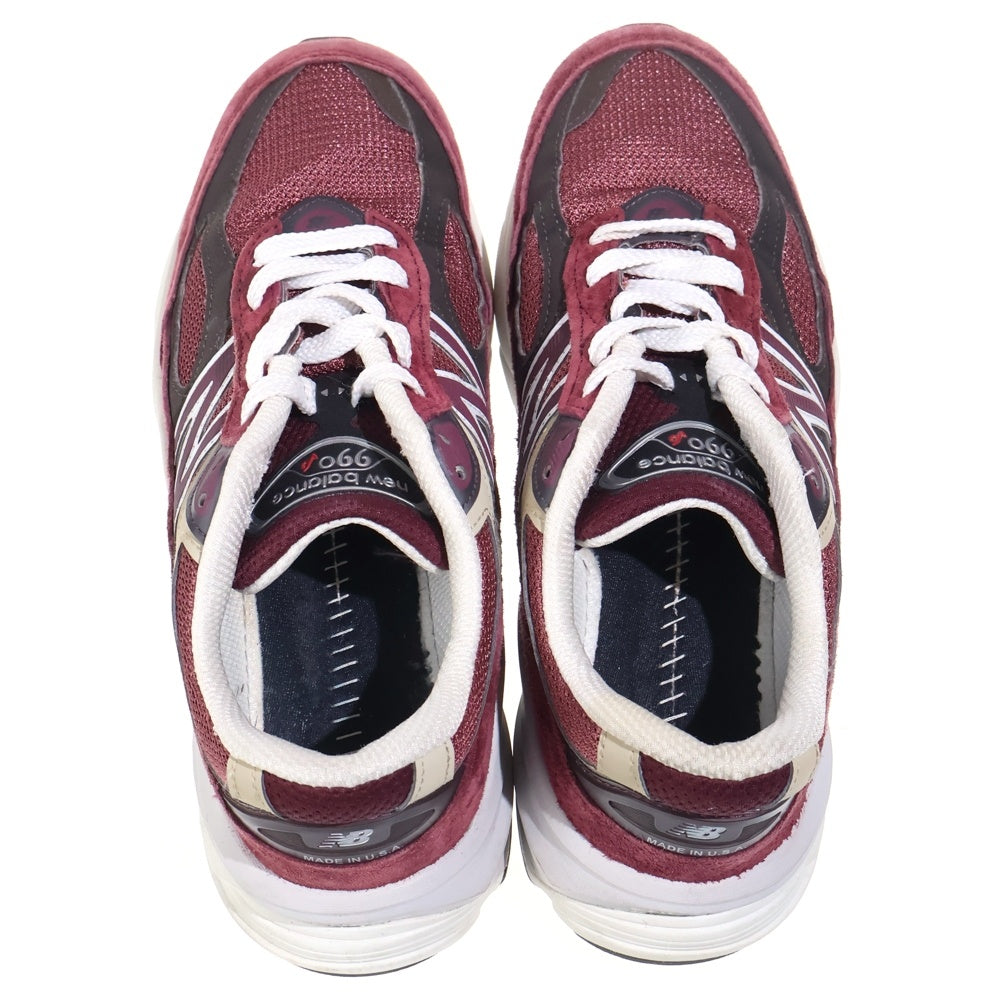 New Balance(ニューバランス) U990BT6 スエード ローカットスニーカー シューズ レッド US8.5/26.5cm