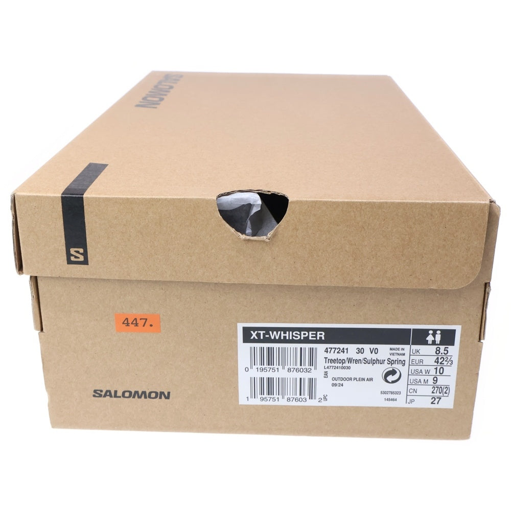 SALOMON(サロモン) XT-WHISPER エックスティーウィスパー ローカットスニーカー グリーン US10/27cm 477241