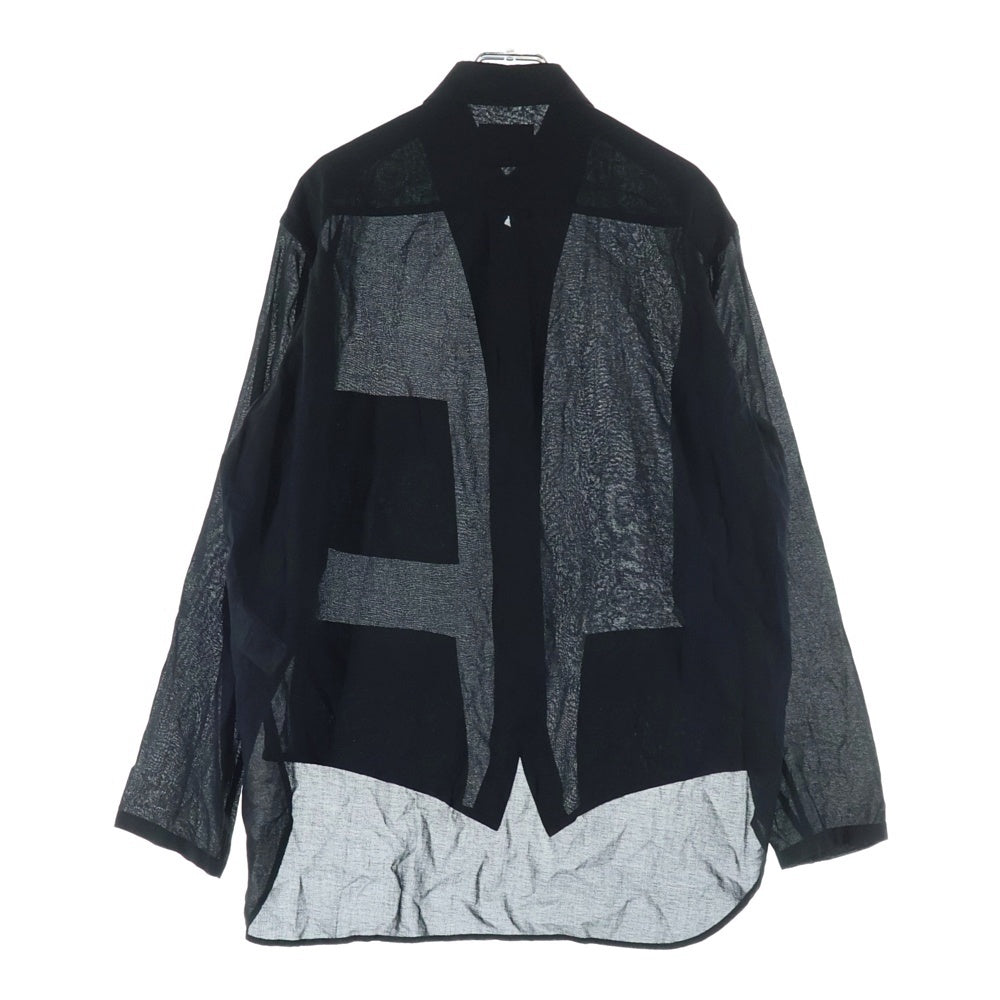 B Yohji Yamamoto(ビー ヨウジヤマモト) 20AW マルチポケット シアー 長袖シャツ ブラック NN-B51-003