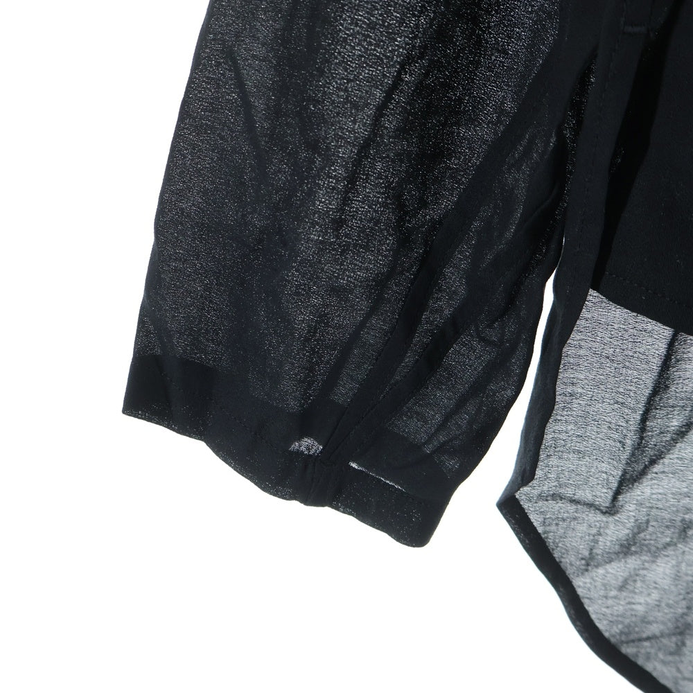 B Yohji Yamamoto(ビー ヨウジヤマモト) 20AW マルチポケット シアー 長袖シャツ ブラック NN-B51-003