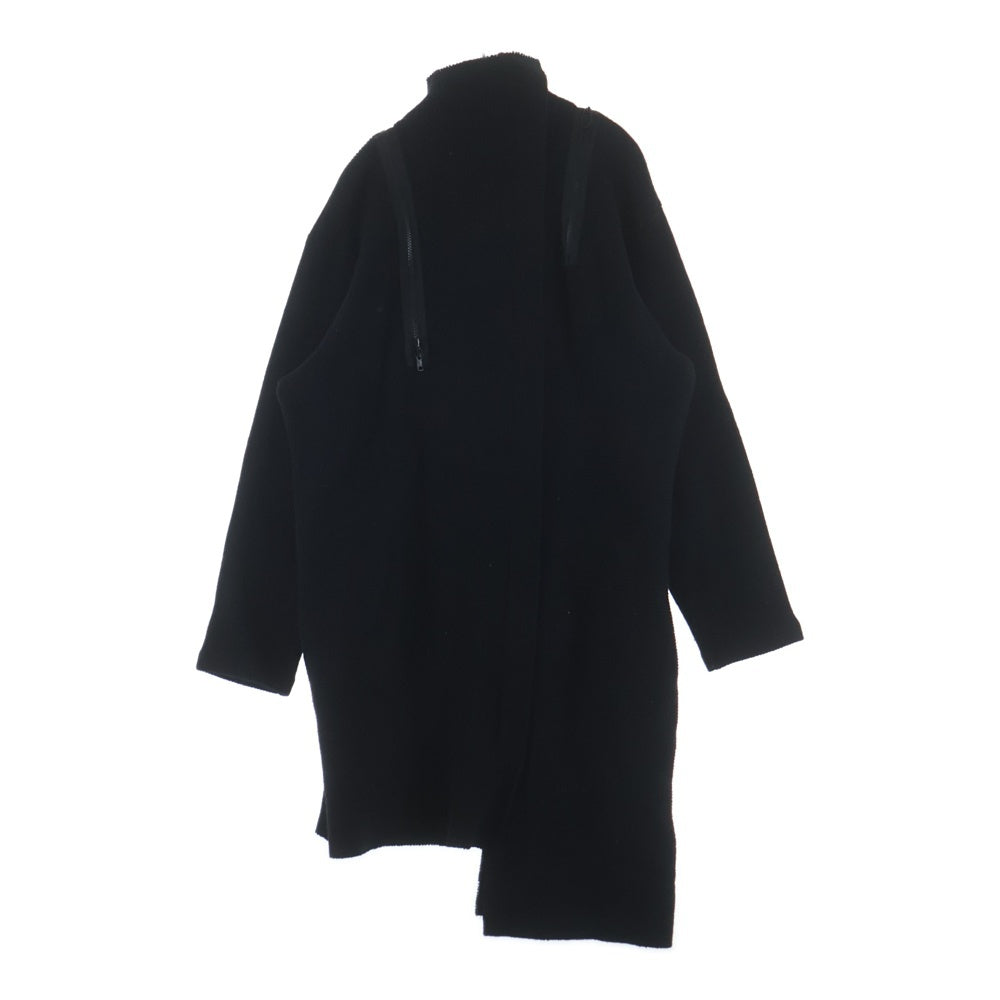 B Yohji Yamamoto(ビー ヨウジヤマモト) 20AW アシンメトリー マルチジップデザイン ニット セーター ブラック NR-T57-181