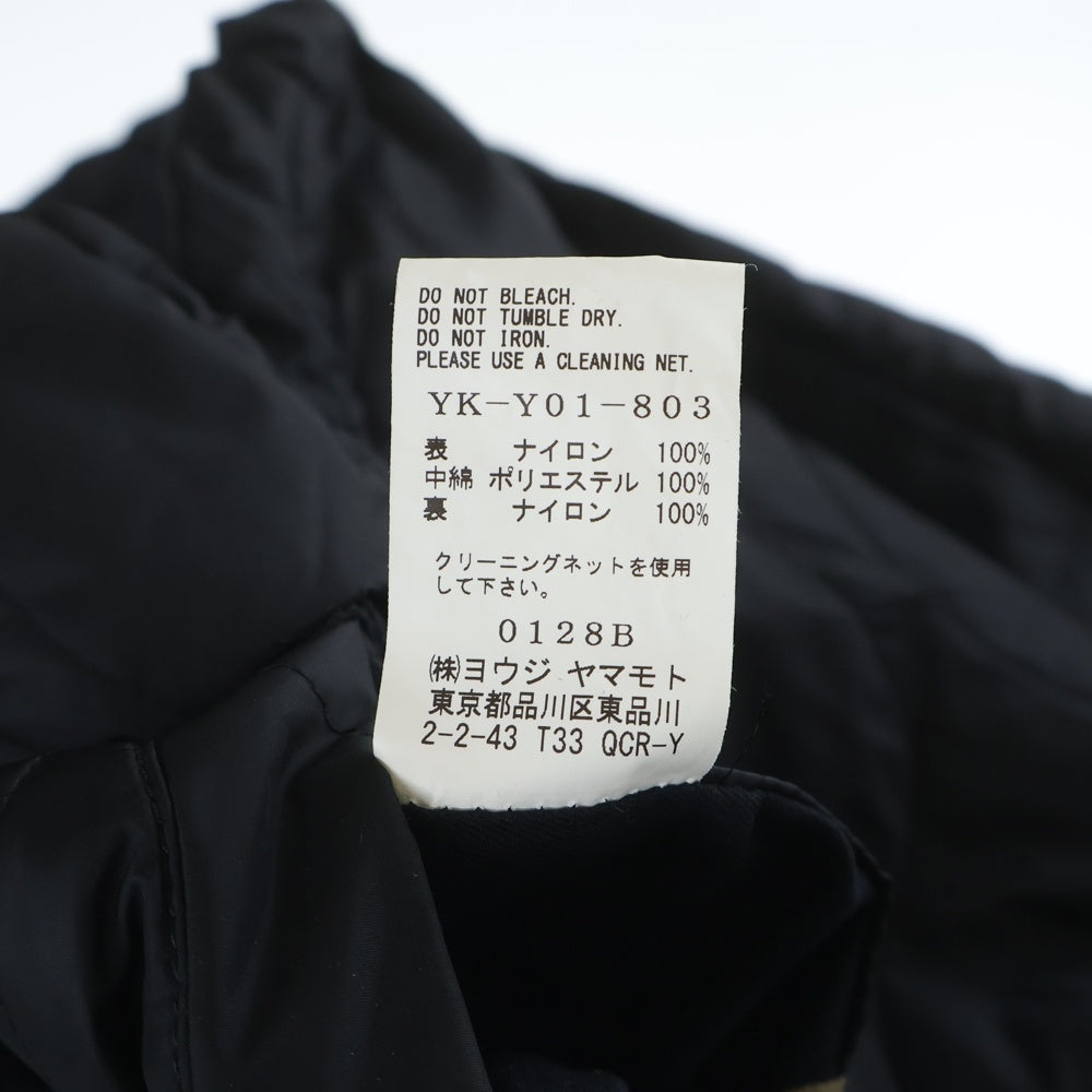 Y's BANG ON!(ワイズバングオン) 21AW EVERSIBLE NYLON TWILL HOODED BLOUSON リバーシブル ナイロン ツイル フーデッド ジップアップブルゾン ブラック YK-Y01-803