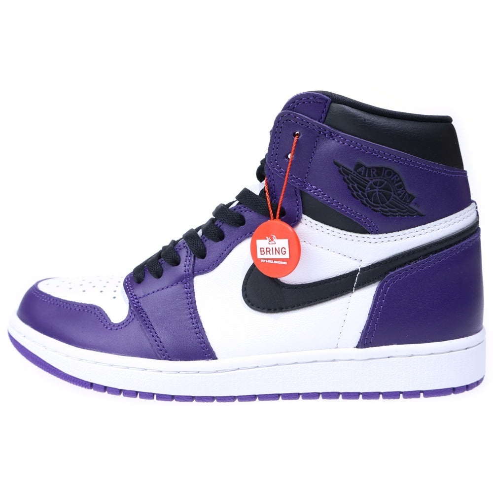 NIKE(ナイキ) AIR JORDAN 1 RETRO HIGH OG COURT PURPLE エアジョーダン1 レトロ OG コートパープル ハイカットスニーカー パープル US10/28cm 555088-500