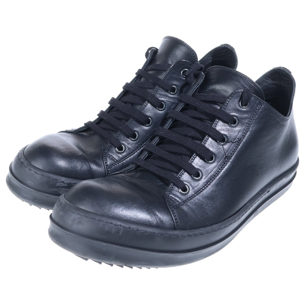 Rick Owens(リックオウエンス) LOW SNEAK レザー ローカットスニーカー ブラック