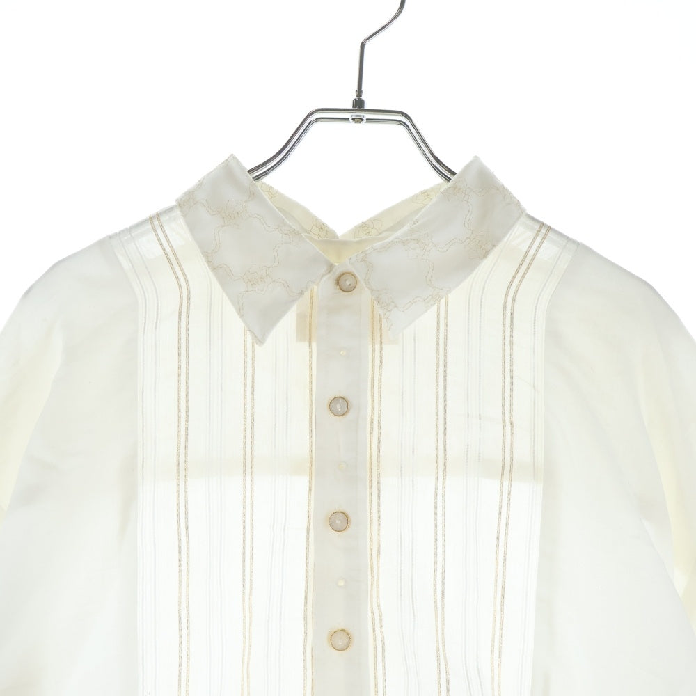 NO BRAND(ノーブランド) blank Guardian Over Shirt ブランク カーディガンオーバーシャツ ホワイト長袖シャツ ホワイト