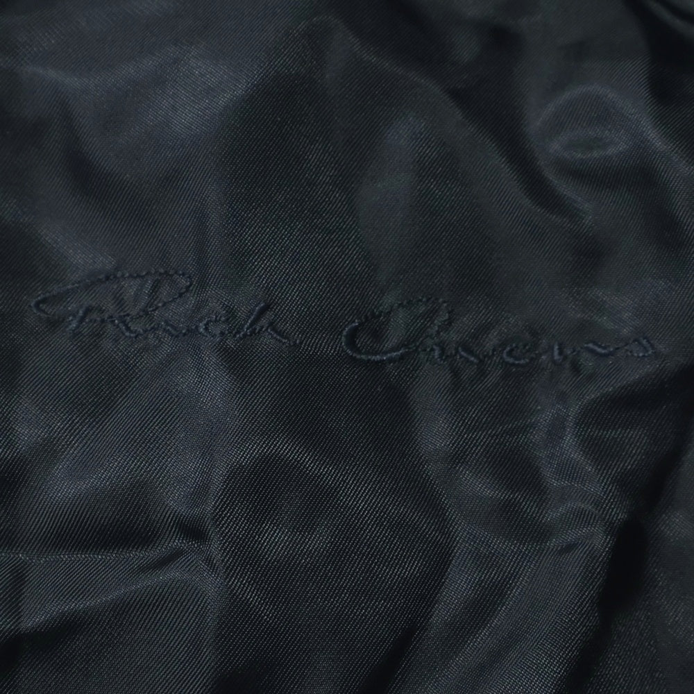 Rick Owens(リックオウエンス) Hooded Leather Jacket フード付きレザージャケット アウター ブラック RP3711