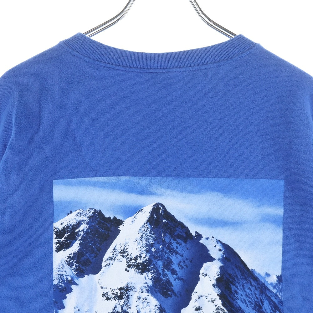 SUPREME(シュプリーム) ×THE NORTH FACE 17FW Mountain Crewneck Sweatshirt ノースフェイス マウンテン クルーネック スウェット トレーナー ブルー