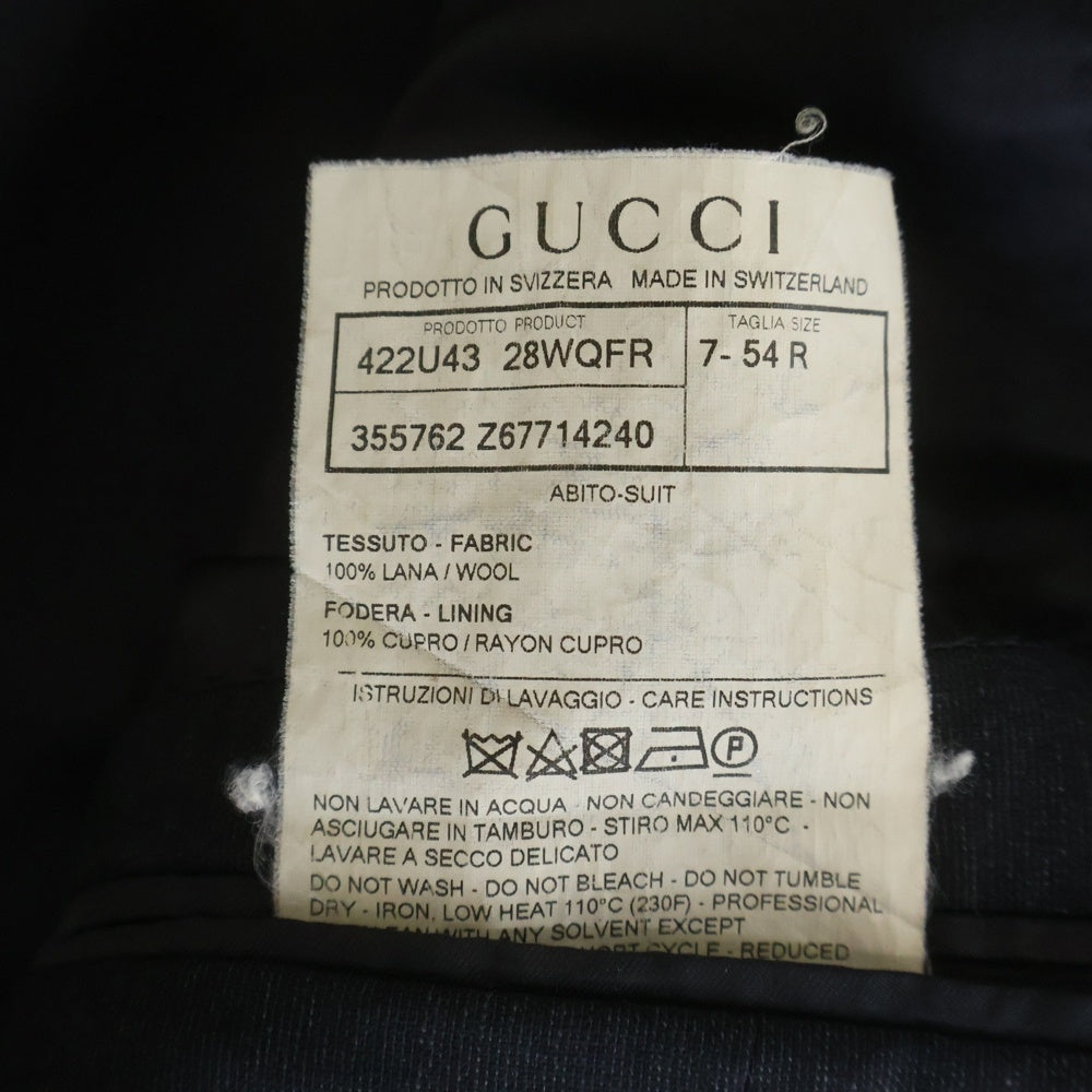 GUCCI(グッチ) Tailored Jacket テーラードジャケット ブラック 281AFB
