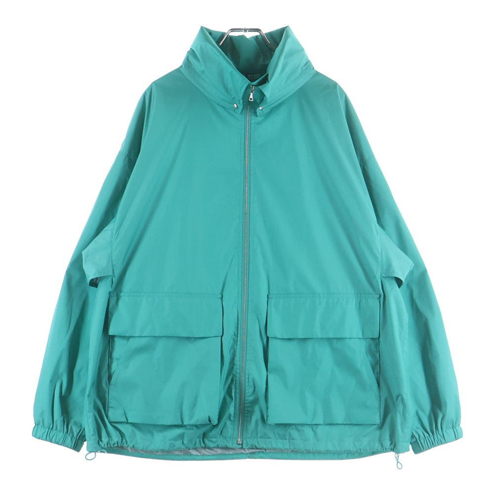 AURALEE(オーラリー) 24SS HARD TWIST POLYESTER SATIN LAMINATE ZIP BLOUSON ハード ツイスト ポリエステル サテン ラミネート ジップアップブルゾンジャケット A24SB02SL