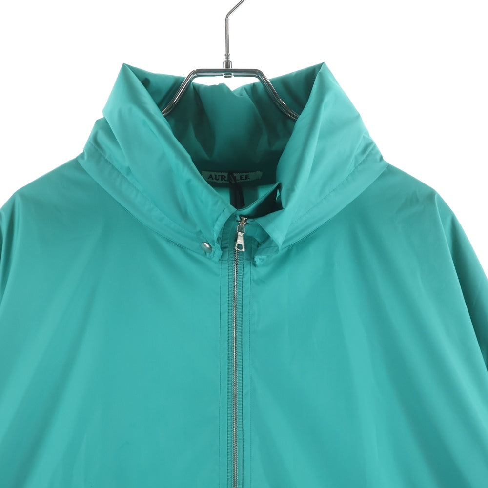 AURALEE(オーラリー) 24SS HARD TWIST POLYESTER SATIN LAMINATE ZIP BLOUSON ハード ツイスト ポリエステル サテン ラミネート ジップアップブルゾンジャケット A24SB02SL