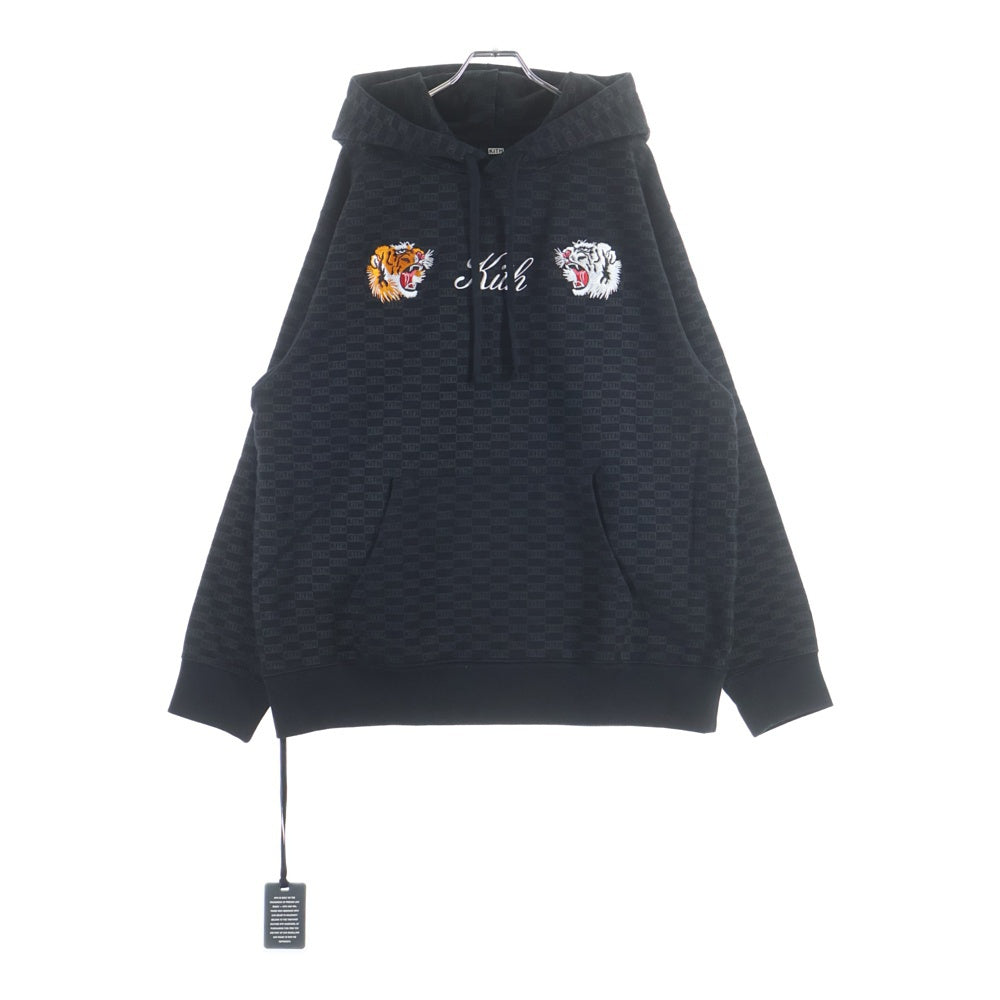 KITH(キス) TOKYO Tiger Souvenir Hoodie 東京限定タイガー スーベニア 刺繍 ーディー プルオーバー パーカー ブラック KH2443-100