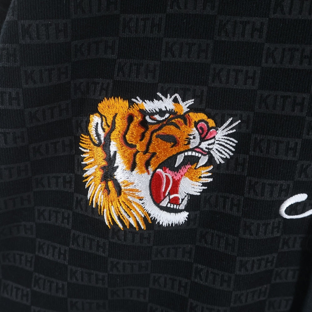 KITH(キス) TOKYO Tiger Souvenir Hoodie 東京限定タイガー スーベニア 刺繍 ーディー プルオーバー パーカー ブラック KH2443-100