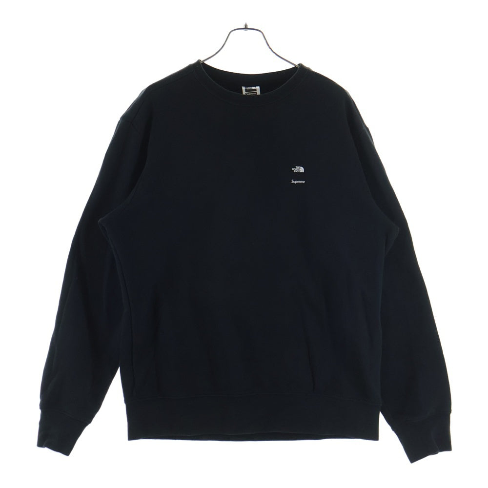 SUPREME(シュプリーム) 17AW × THE NORTH FACE Mountain Crewneck Sweatshirt NT617011 ×ザノースフェイス マウンテン クルーネックスウェット トレーナー ブラック