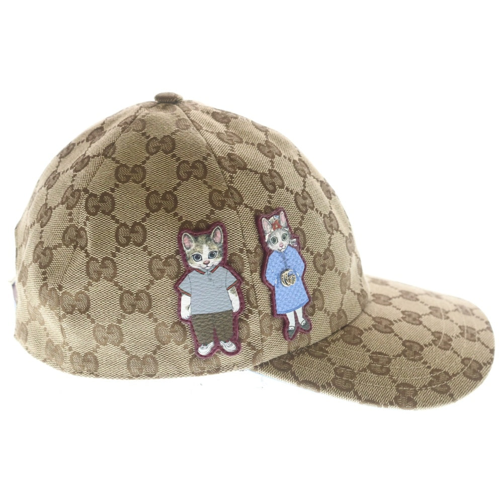 GUCCI(グッチ) x Yuko Higuchi GG Canvas Baseball Cap x ヒグチユウコ GGキャンバス ベースボールキャップ 帽子 847862 レディース