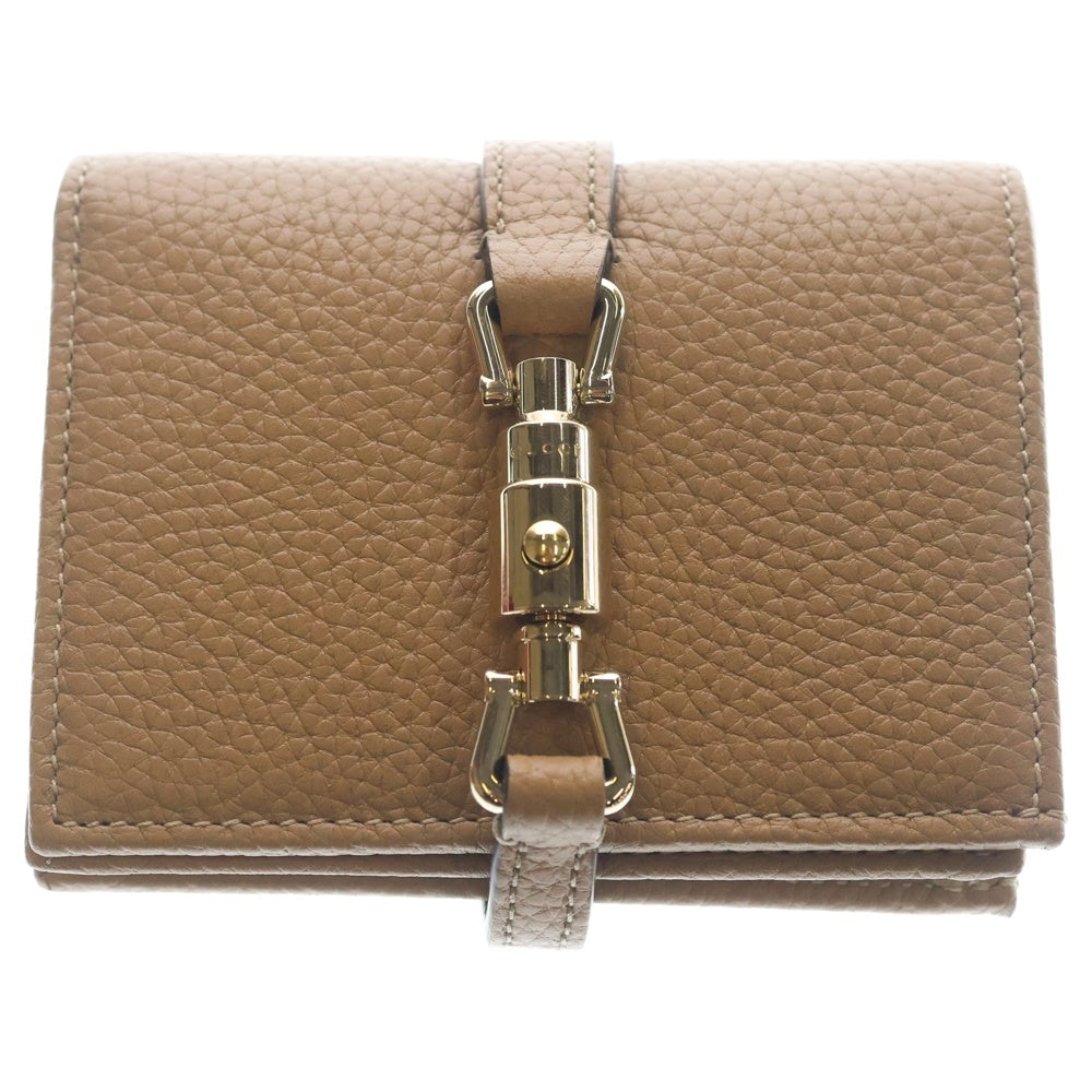 GUCCI(グッチ) ジャッキー レザーウォレット 二つ折り財布 ブラウン 645536 レディース