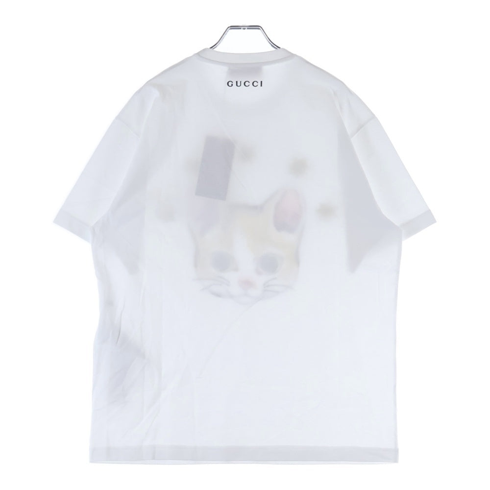 GUCCI(グッチ) x Higuchi Yuko Cotton Jersey T-shirt ヒグチユウコ 刺繍プリント 半袖Tシャツ カットソー ホワイト 855021