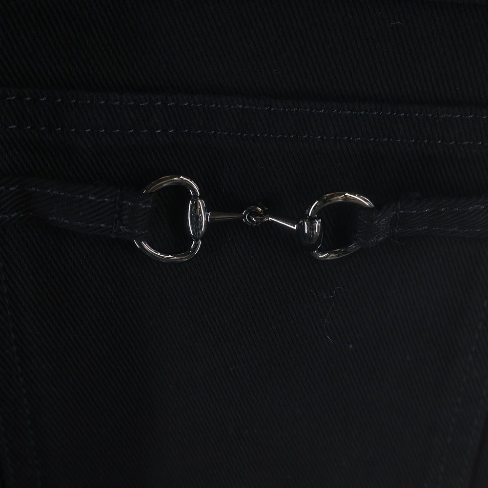 GUCCI(グッチ) ホースビット スリム デニムパンツ ブラック 835215 XDDCD