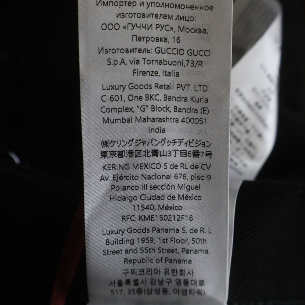 GUCCI(グッチ) ホースビット スリム デニムパンツ ブラック 835215 XDDCD
