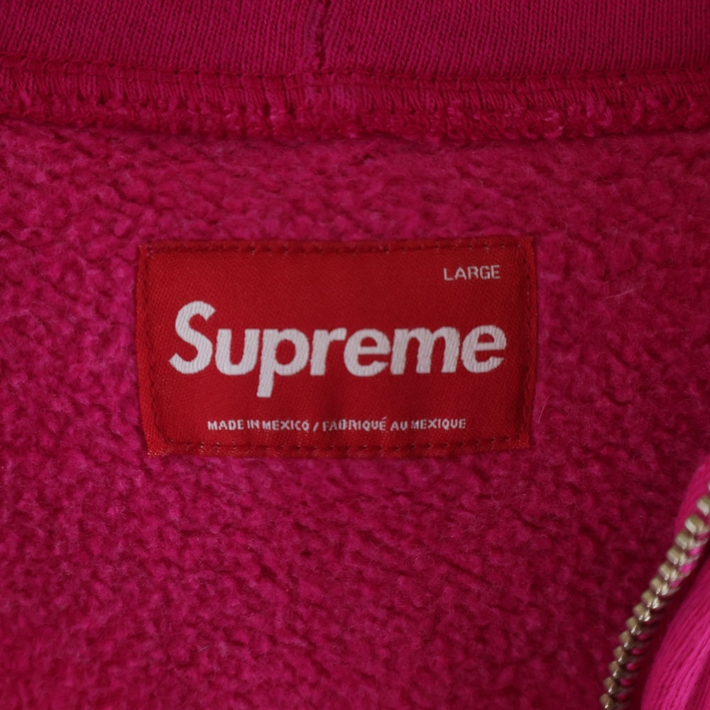 SUPREME(シュプリーム) 25AW Small Box Zip Up Sweatshirt スモール ボックスロゴ ジップアップ パーカー スウェット ピンク