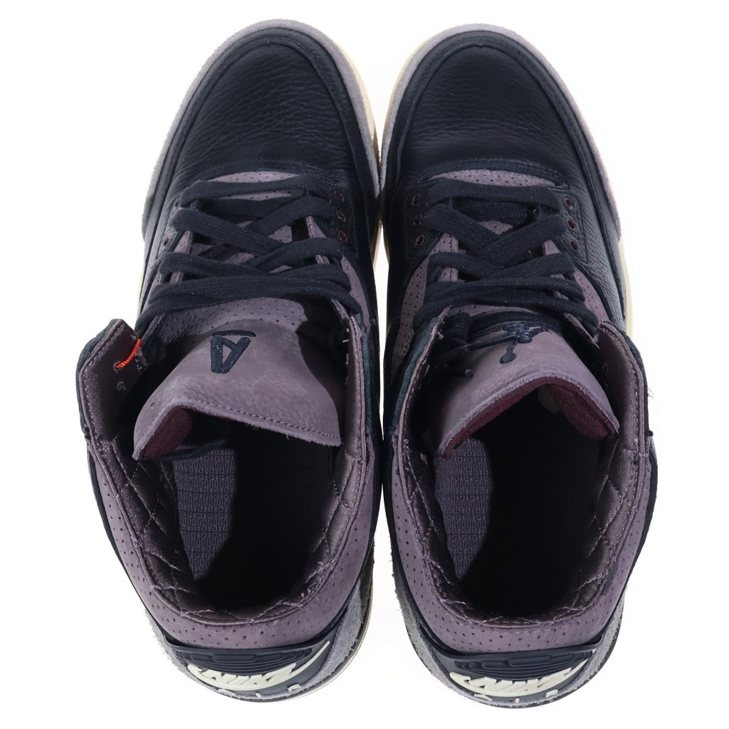 NIKE(ナイキ) ×A MA MANIERE AIR JORDAN 3 RETRO OG SP BLACK AND FLAT PEWTER エアジョーダン レトロ ハイカットスニーカー ブラック US13/30cm FZ4811-001