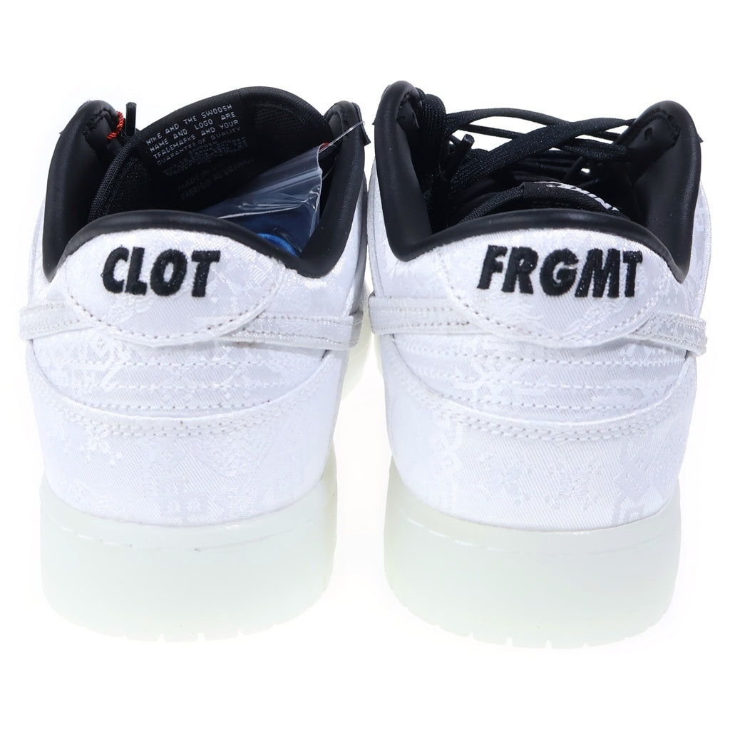 NIKE(ナイキ) CLOT × FRAGMENT DESIGN DUNK LOW クロット フラグメント ダンク ローカットスニーカー ホワイト US12/30cm FN0315-110