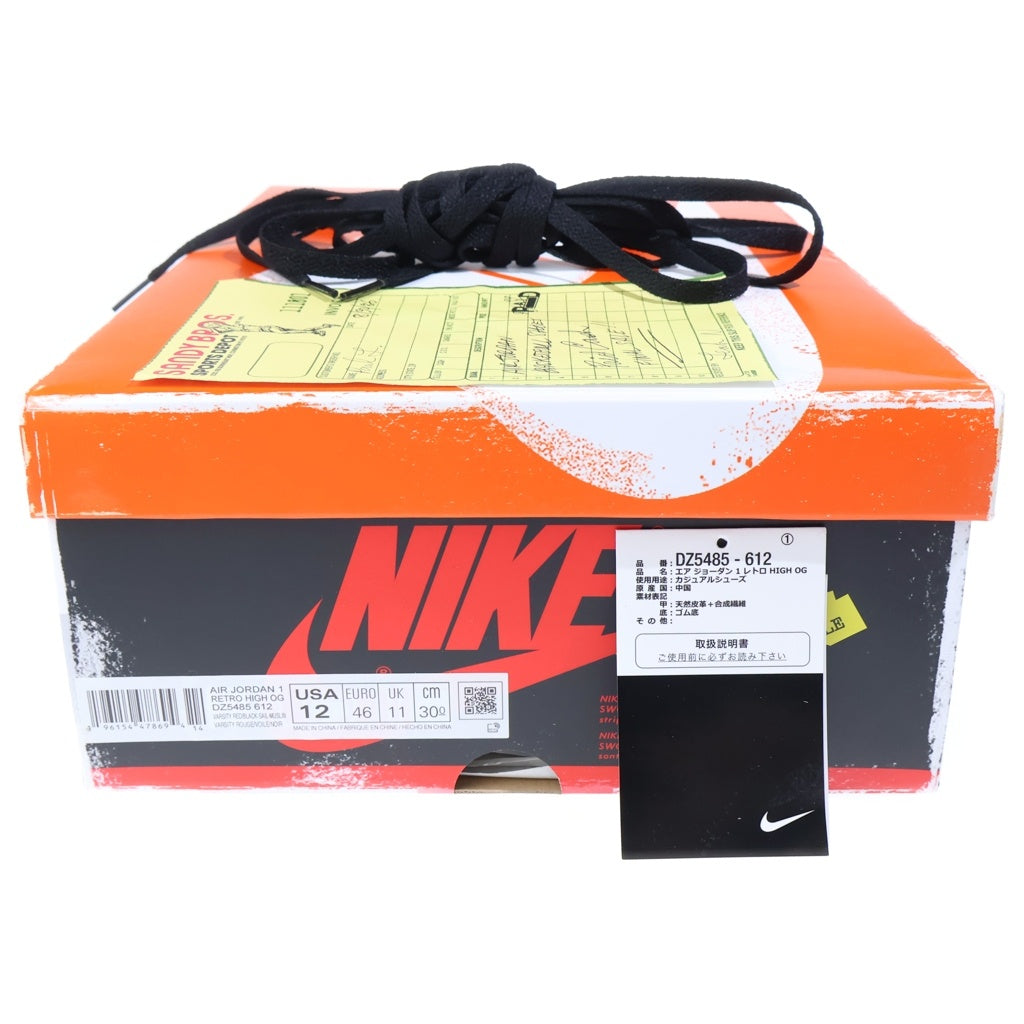 NIKE(ナイキ) AIR JORDAN 1 HIGH OG CHICAGO LOST & FOUND エアジョーダン1 シカゴ ロスト&ファウンド ハイカットスニーカー US12/30cm レッド DZ5485-612