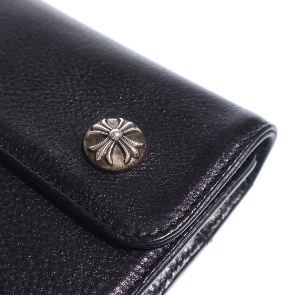CHROME HEARTS(クロムハーツ) WAVE ウェーブ レザーウォレット 財布 ブラック BCA375
