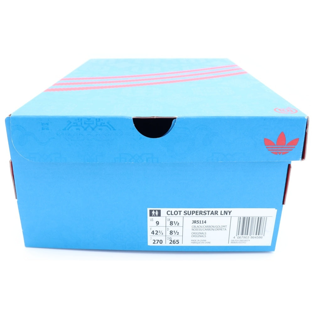 adidas(アディダス) CLOT SUPERSTAR BY EC クロット スーパースター ローカットスニーカー ブラック US9/27.0cm JR5114