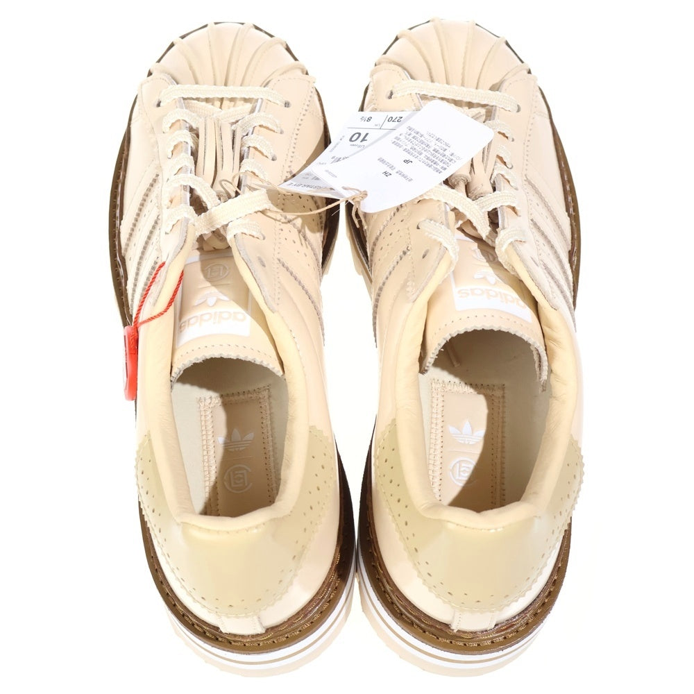 adidas(アディダス) CLOT SUPERSTAR BY EC クロット スーパースター ローカットスニーカー ベージュ US9/27.0cm JQ6117