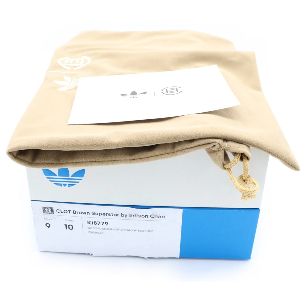 adidas(アディダス) CLOT SUPERSTAR BY EC クロット スーパースター ローカットスニーカー ブラウン US9/27.0cm KI8779