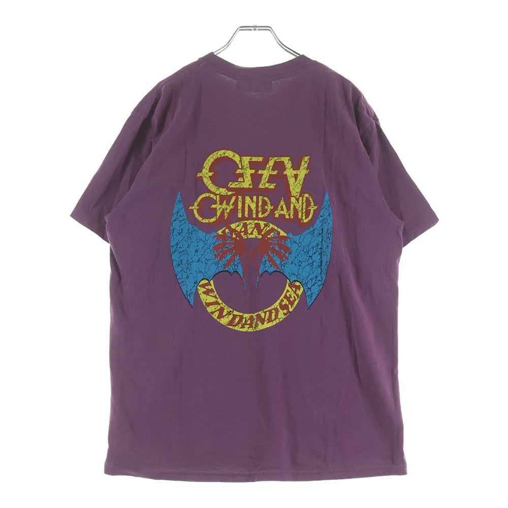 WIND AND SEA(ウィンダンシー) 24SS Thrash Heritage Paranoid Tee スラッシュ ヘリテージ パラノイド クルーネック カットソー 半袖Tシャツ パープル WDS-0-BND3-24-Q3-CS-06