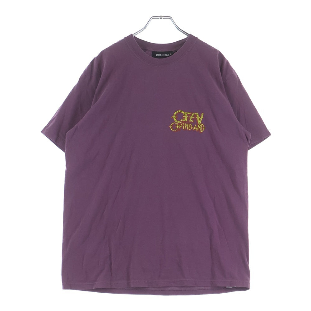 WIND AND SEA(ウィンダンシー) 24SS Thrash Heritage Paranoid Tee スラッシュ ヘリテージ パラノイド クルーネック カットソー 半袖Tシャツ パープル WDS-0-BND3-24-Q3-CS-06