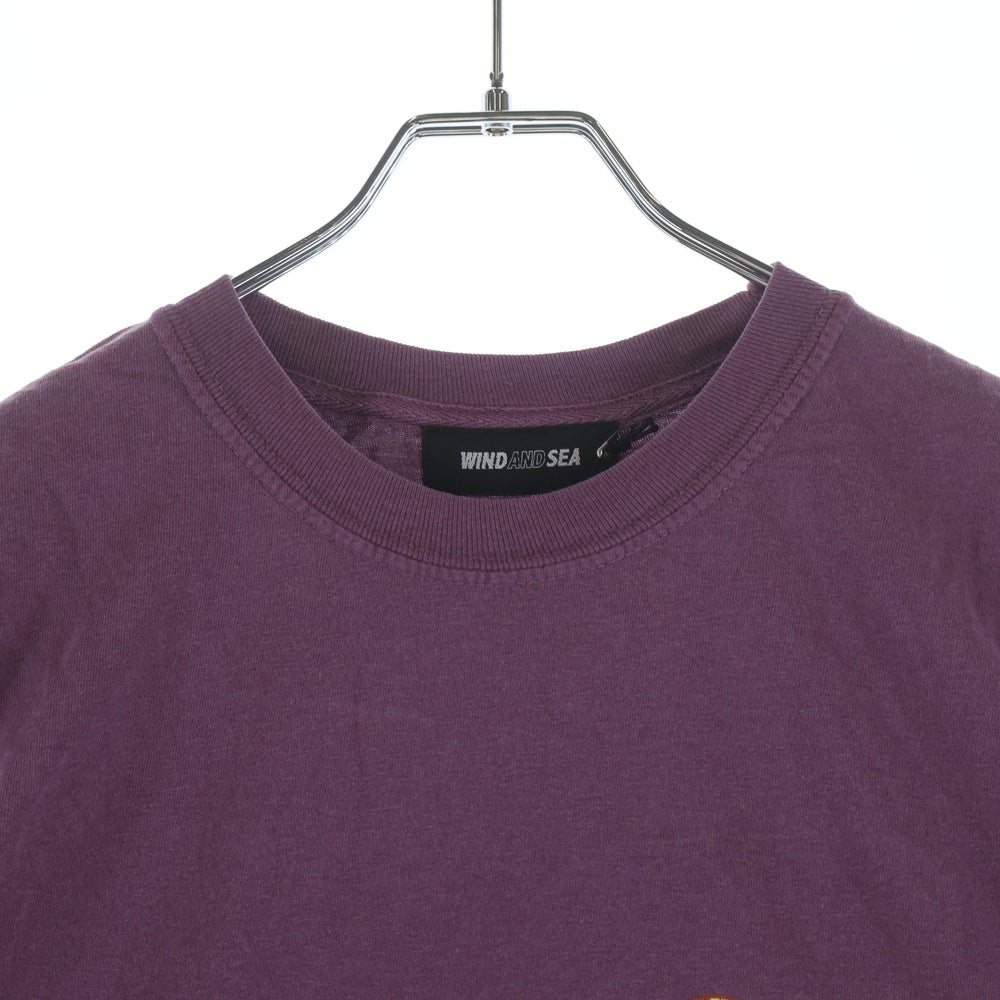 WIND AND SEA(ウィンダンシー) 24SS Thrash Heritage Paranoid Tee スラッシュ ヘリテージ パラノイド クルーネック カットソー 半袖Tシャツ パープル WDS-0-BND3-24-Q3-CS-06