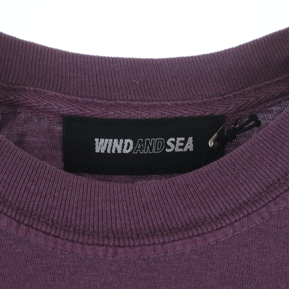 WIND AND SEA(ウィンダンシー) 24SS Thrash Heritage Paranoid Tee スラッシュ ヘリテージ パラノイド クルーネック カットソー 半袖Tシャツ パープル WDS-0-BND3-24-Q3-CS-06