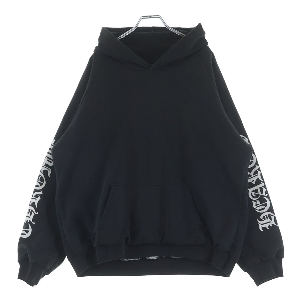 CHROME HEARTS(クロムハーツ) OLD Horseshoe Hoodie オールドモデル ホースシュー 袖プリント プルオーバー パーカー ブラック
