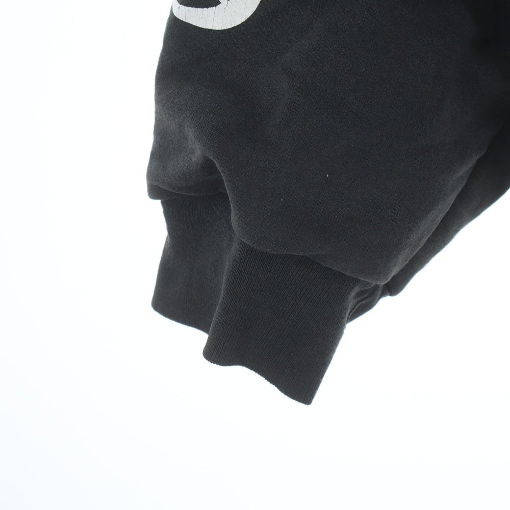 CHROME HEARTS(クロムハーツ) OLD Horseshoe Hoodie オールドモデル ホースシュー 袖プリント プルオーバー パーカー ブラック