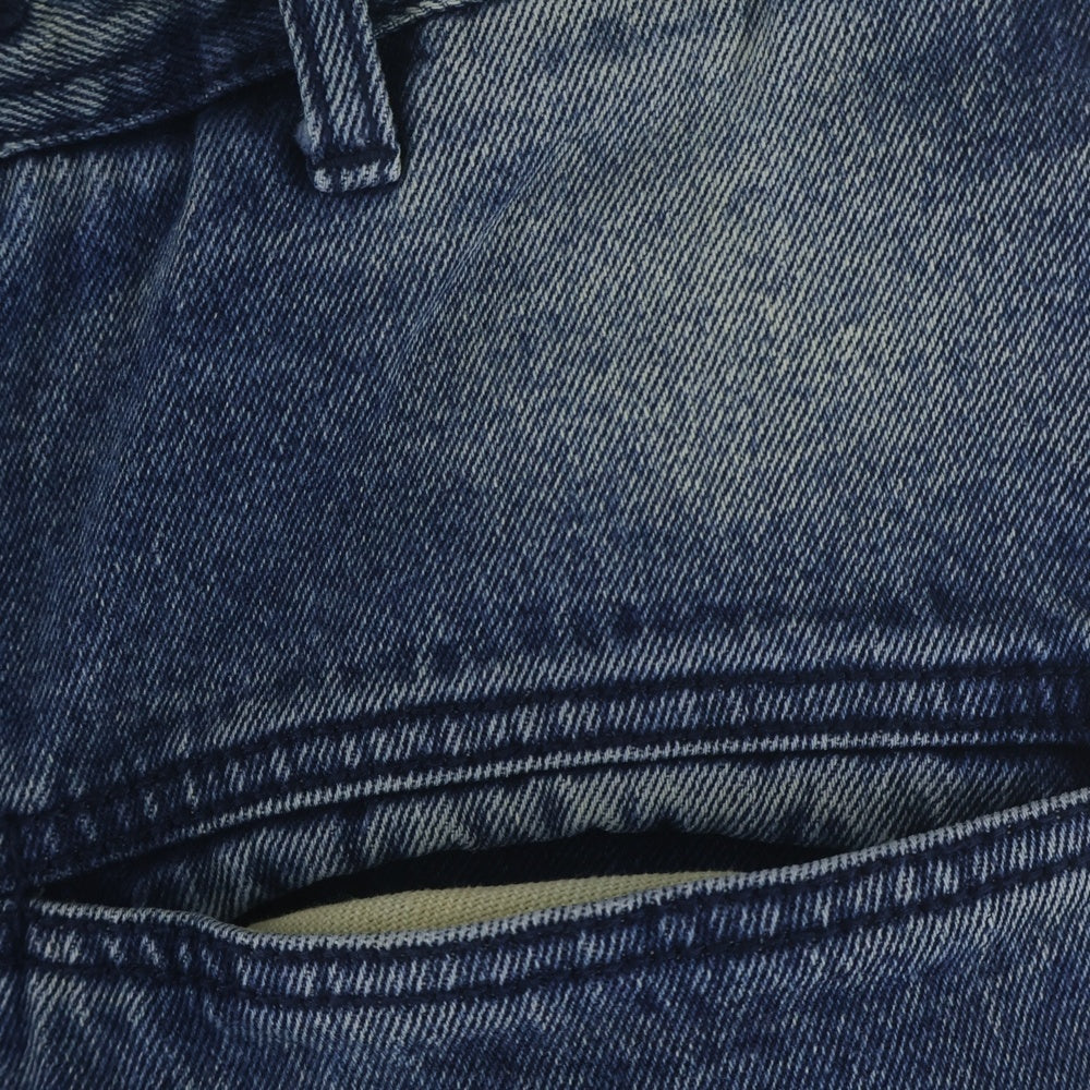 FILTH(フィルス) 24AW FRONT ZIP BAGGY DENIM フロント ジップ バギー デニム パンツ インディゴ FL-FW24-PT02