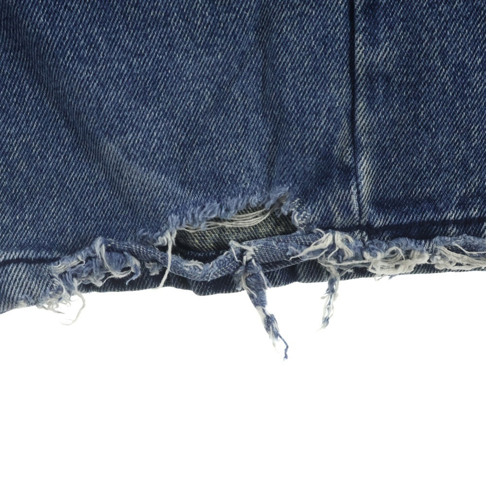 FILTH(フィルス) 24AW FRONT ZIP BAGGY DENIM フロント ジップ バギー デニム パンツ インディゴ FL-FW24-PT02