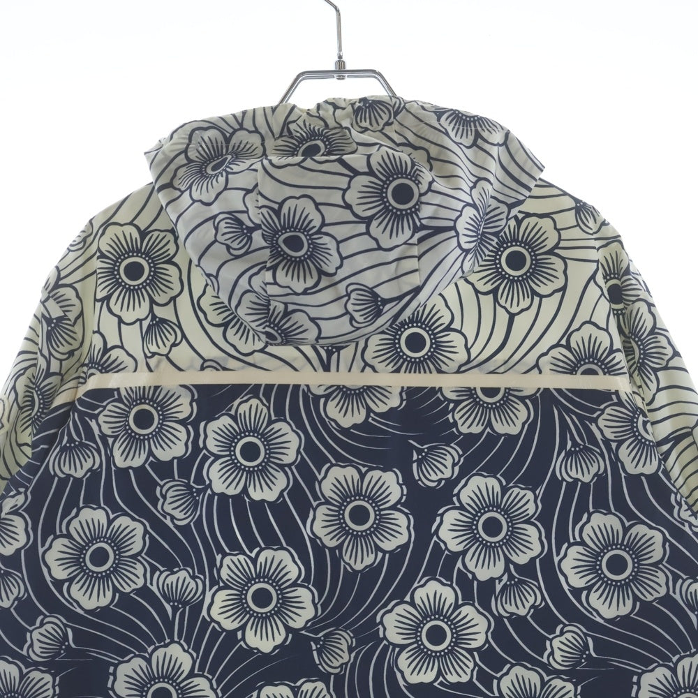MONCLER(モンクレール) 21AW LADIES BLUE KERAGAN FLORAL-PRINT JACKET ブルーケラガン フローラルプリント ジップアップジャケット ブルー G10931A76100