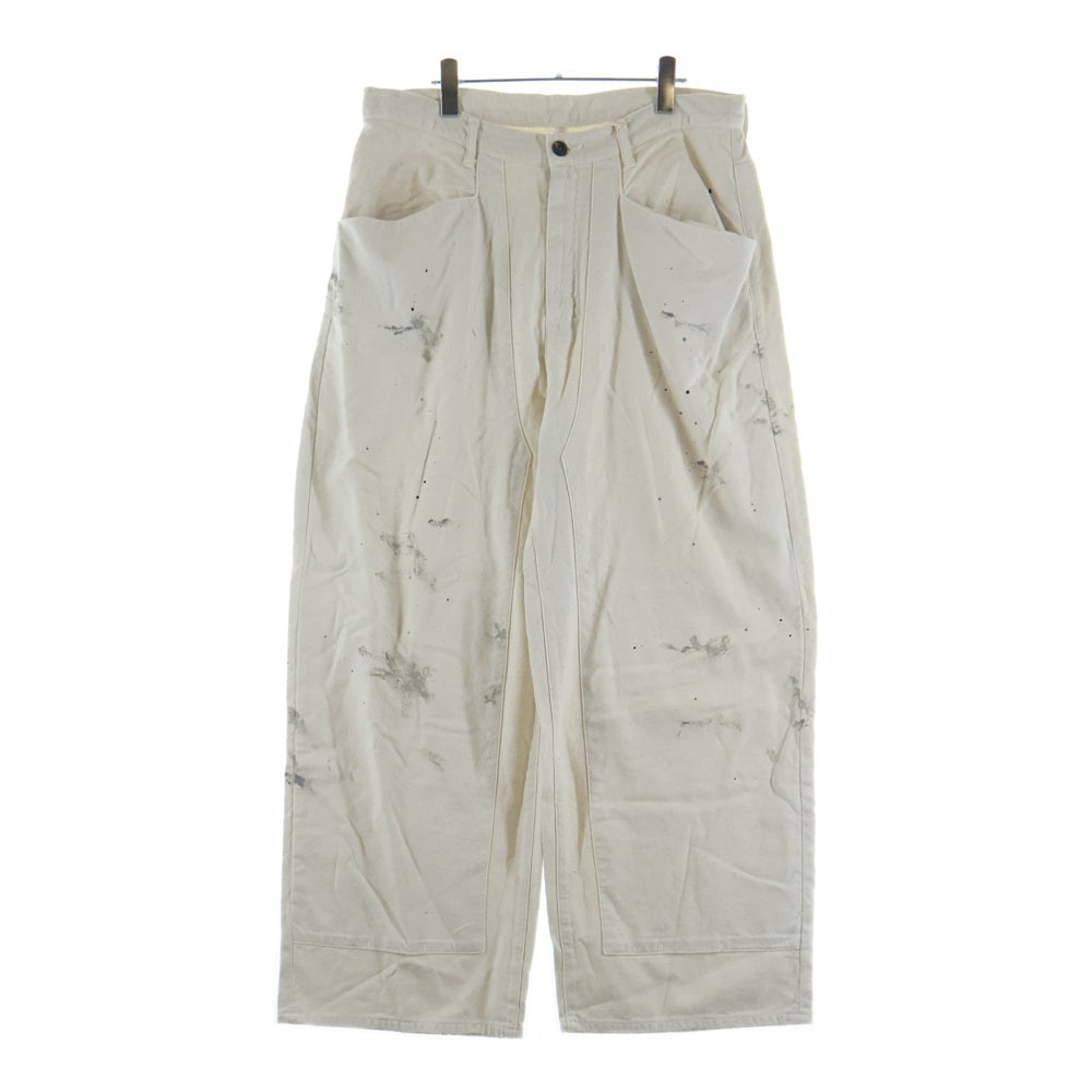 ANCELLM(アンセルム) RDUCK DOUBLEKNEE PANTS アールダック ダブルニーパンツ アイボリーー ANC-PT112