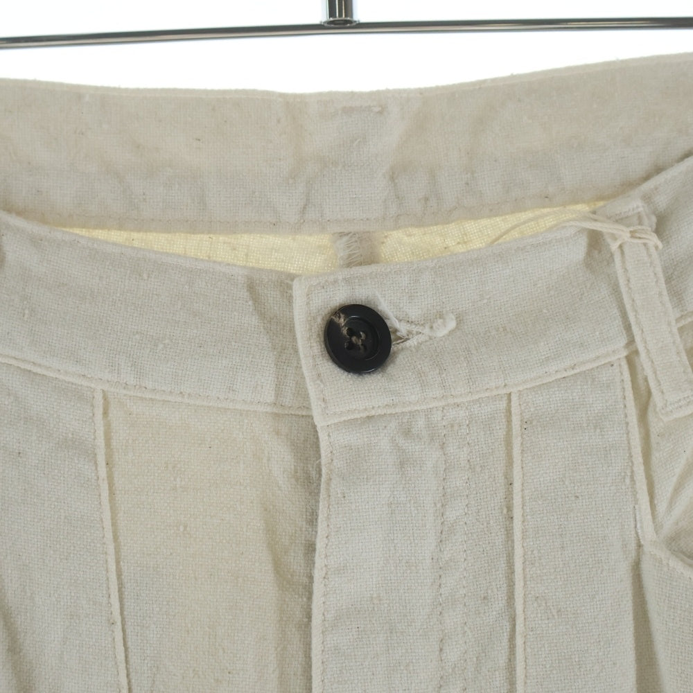 ANCELLM(アンセルム) RDUCK DOUBLEKNEE PANTS アールダック ダブルニーパンツ アイボリーー ANC-PT112