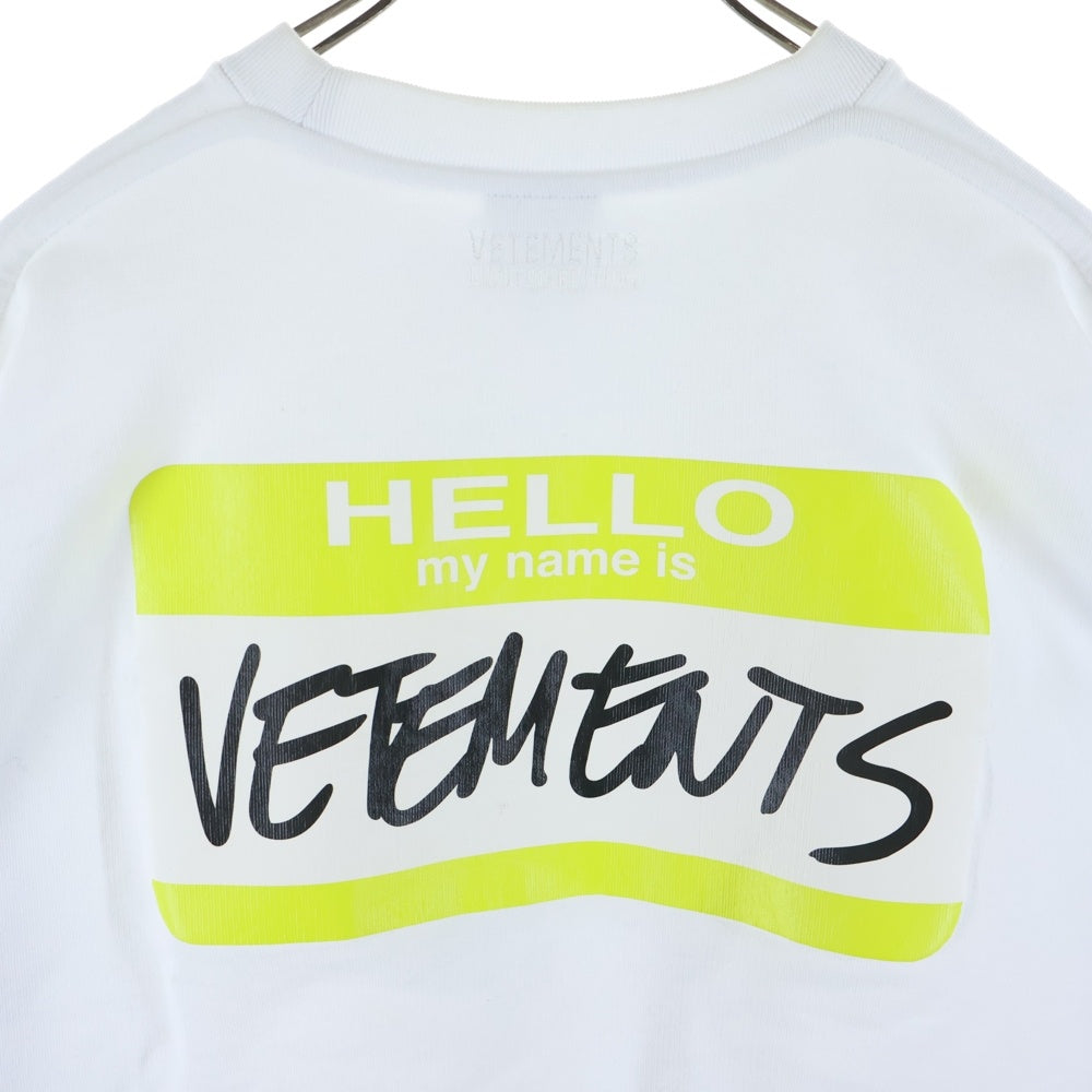 VETEMENTS(ヴェトモン) MY NAME IS VETEMENTS マイネームイズヴェトモン スウェットトレーナー UA53CN100W