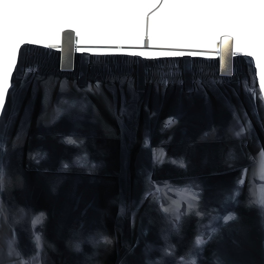 Y-3(ワイスリー) 24AW ALLOVER PRINT NYLON SHELL PANTS オールオーバー プリント ナイロン カーゴパンツ ブラック JE9285