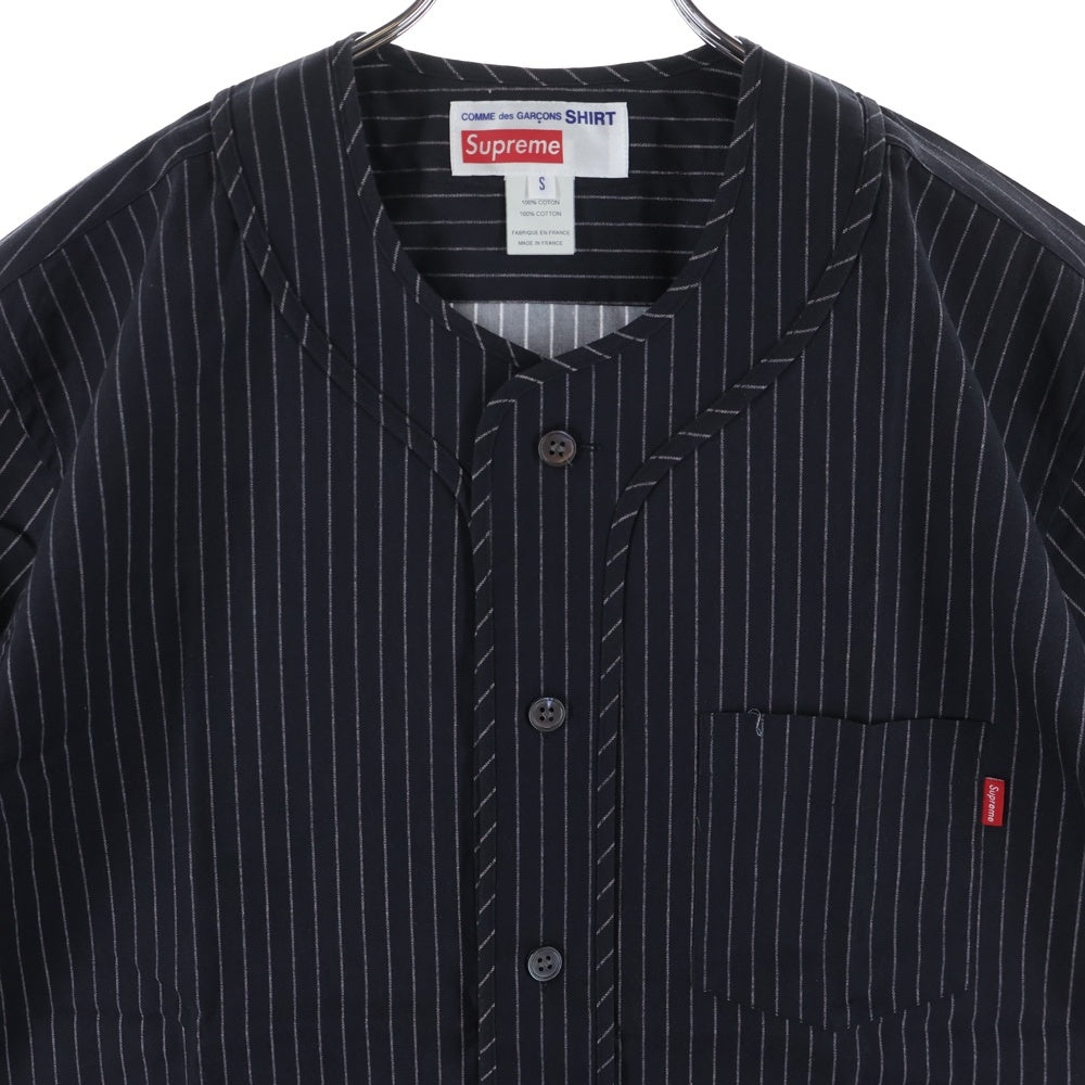 SUPREME(シュプリーム) 14SS ×COMME Des GARCONS SHIRT Baseball Shirt コムデギャルソンシャツ ベースボール半袖シャツ ブラック