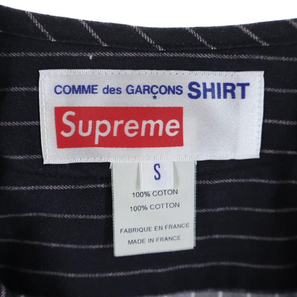 SUPREME(シュプリーム) 14SS ×COMME Des GARCONS SHIRT Baseball Shirt コムデギャルソンシャツ ベースボール半袖シャツ ブラック